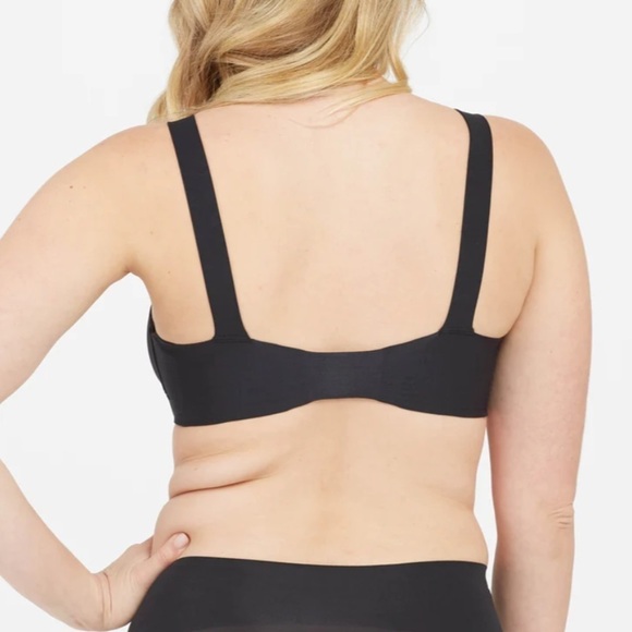 NWT Spanx Brallelujah Lightly Lined Tank Bralette in Black - Picture 3 of 6